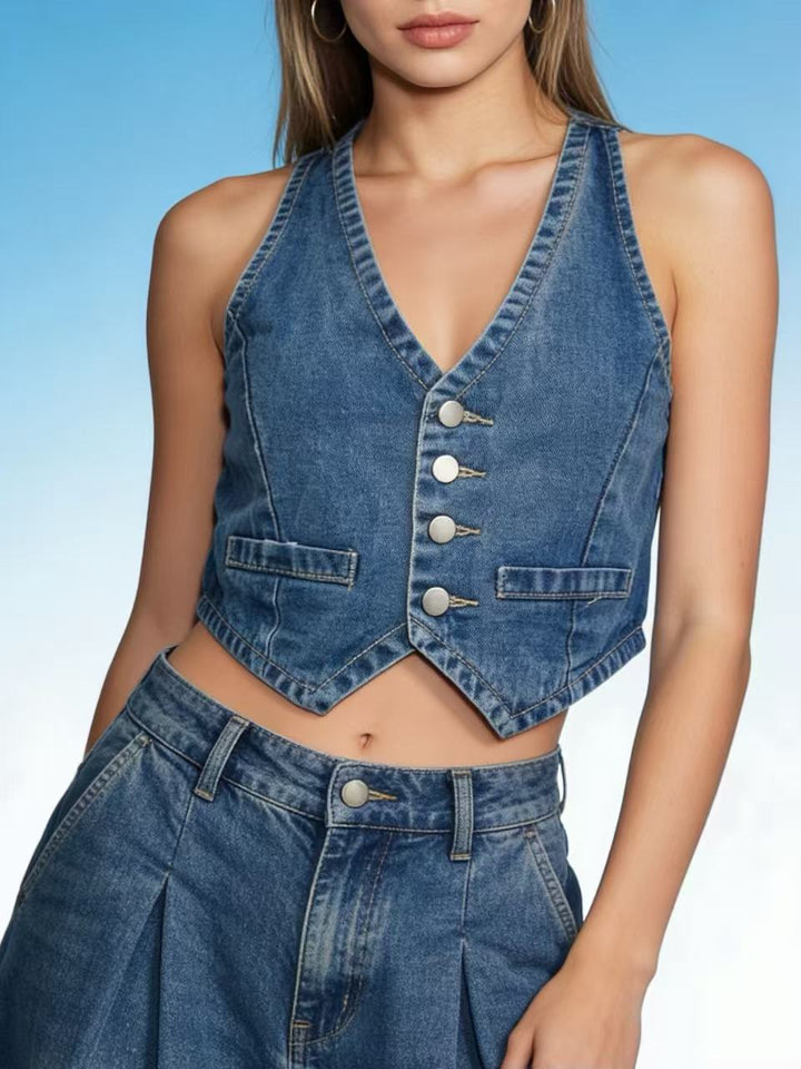 Women's Jeans Vest Lisslune