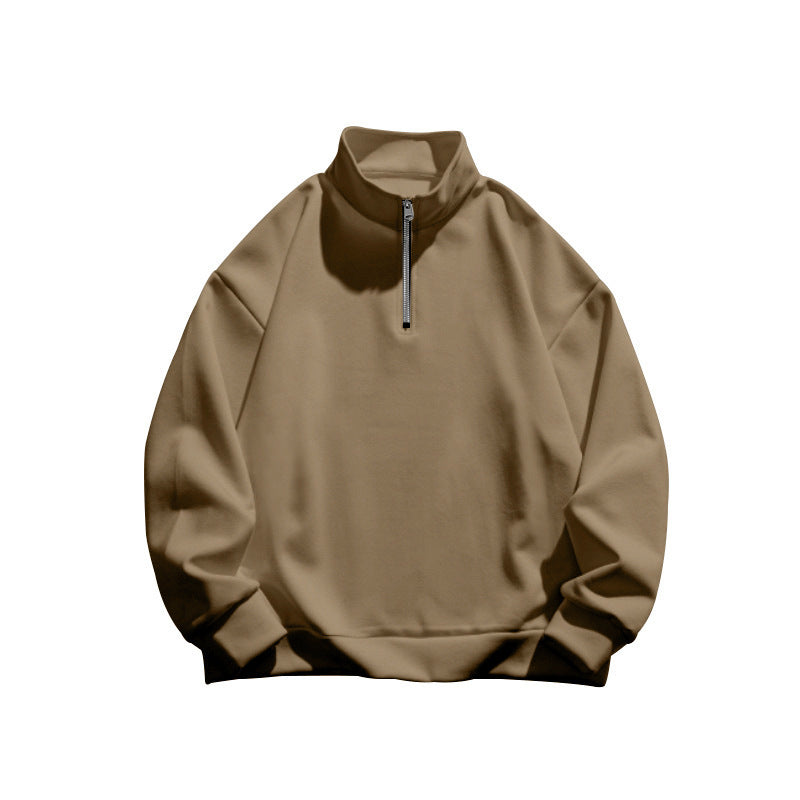Men's casual hoodie with half zipper and soft lining Lisslune