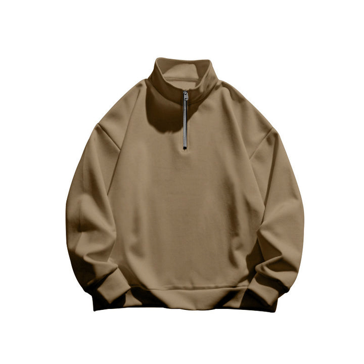 Men's casual hoodie with half zipper and soft lining Lisslune