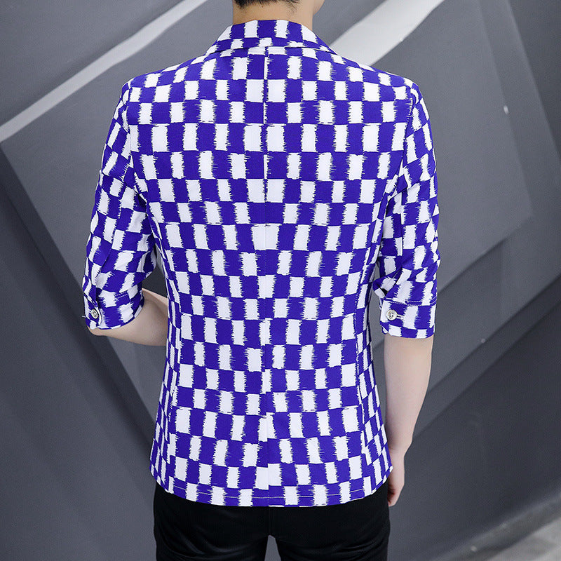 Men's fashionable blazer jacket with innovative pattern Lisslune