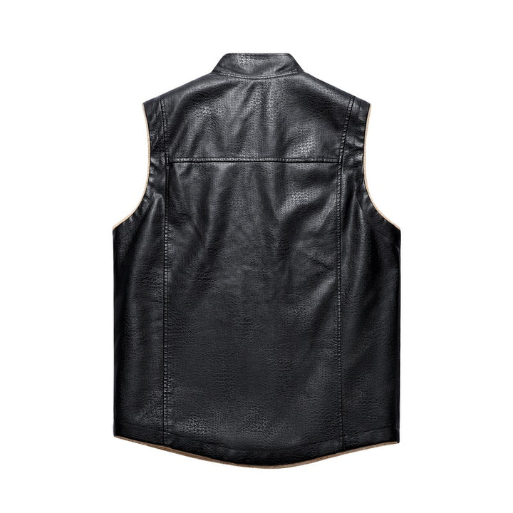 Men's cozy lambskin vest Lisslune