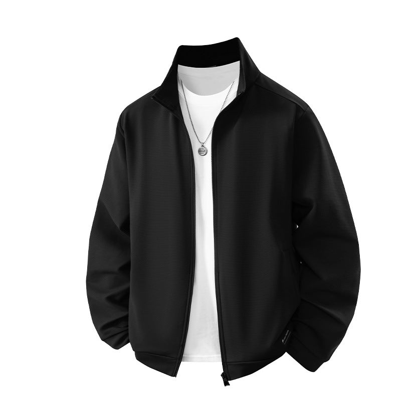 Men's Sports Jacket with Breathable Material and Modern Zipper Lisslune