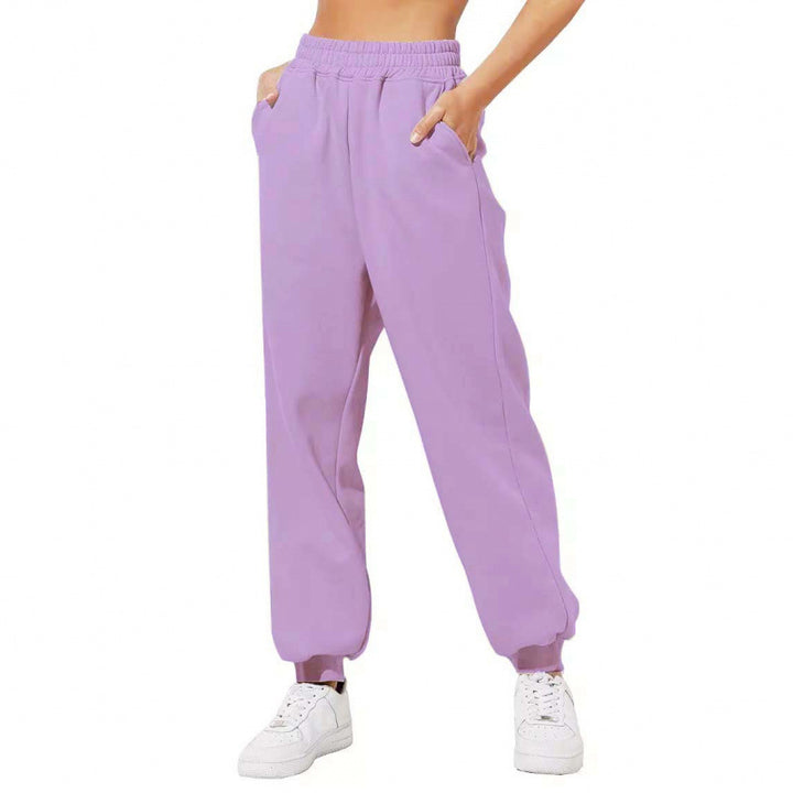 Women's jogging pants with elastic waistband and side pockets Lisslune