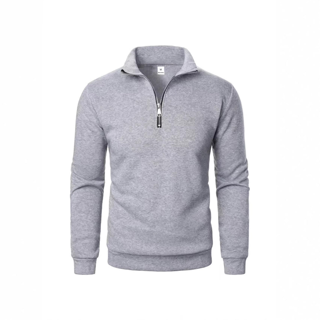 Men's sweatshirt with zipper and modern stand-up collar Lisslune