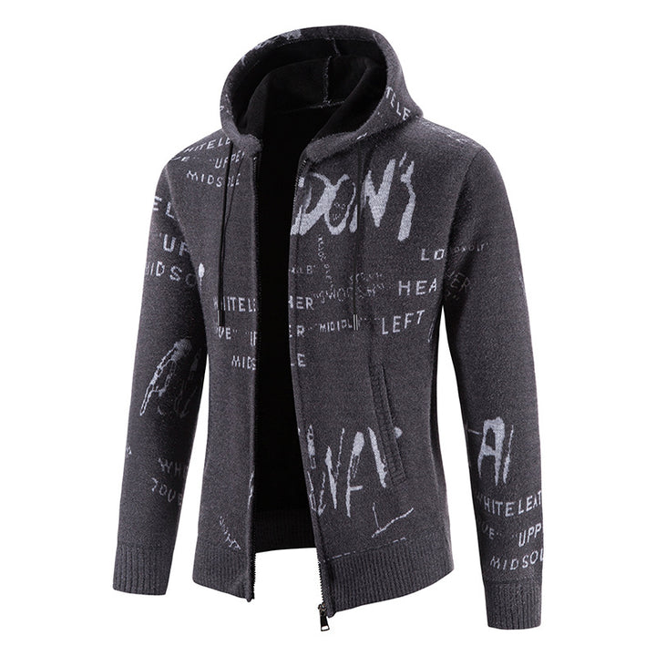 Men's stylish hoodie jacket with creative print Lisslune