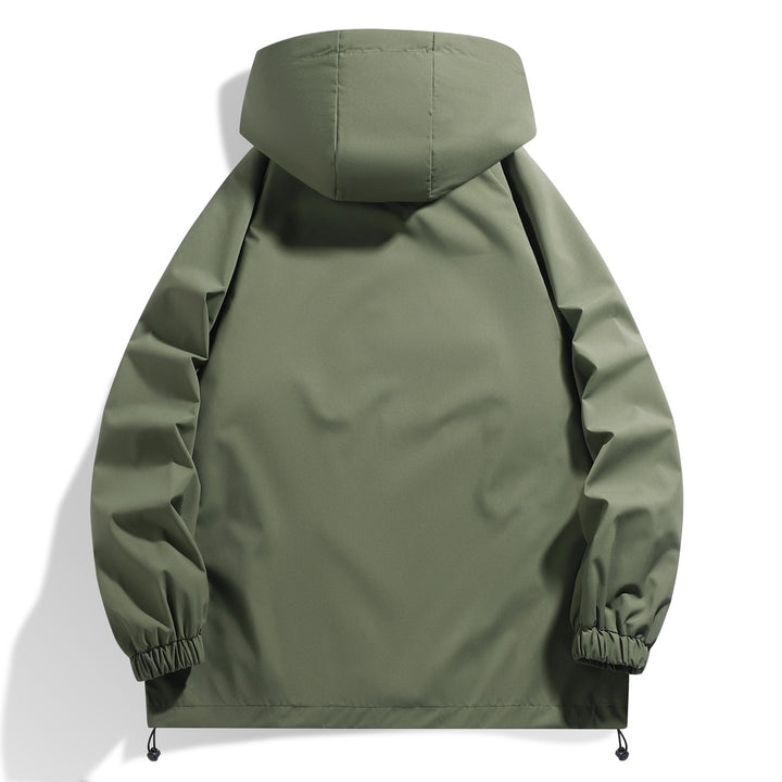 Men's functional jacket with adjustable hood collar and elastic sleeve cuffs Lisslune