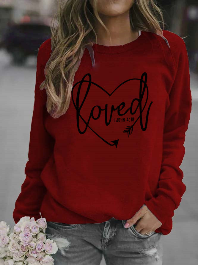 Women’s sweatshirt with inspiring lettering and trendy design Lisslune