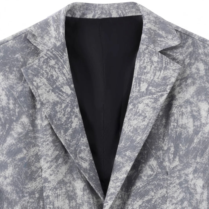Men's Modern Art Print Blazer Lisslune