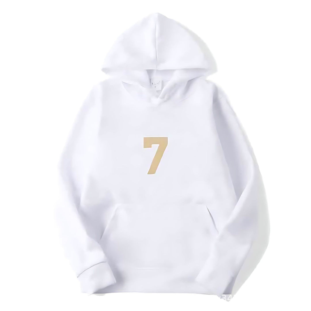 Women's hoodie with sporty design and numeric print Lisslune
