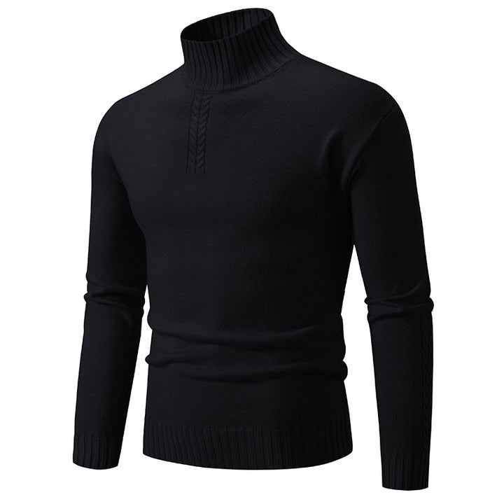 Men's turtleneck sweater made of coarse knit Lisslune