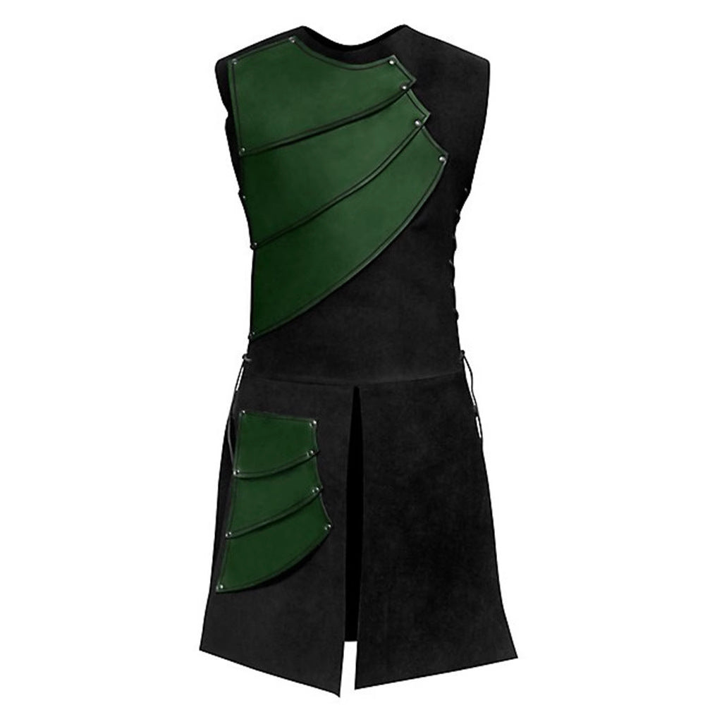 Men's sturdy leather trousers in classic design Lisslune