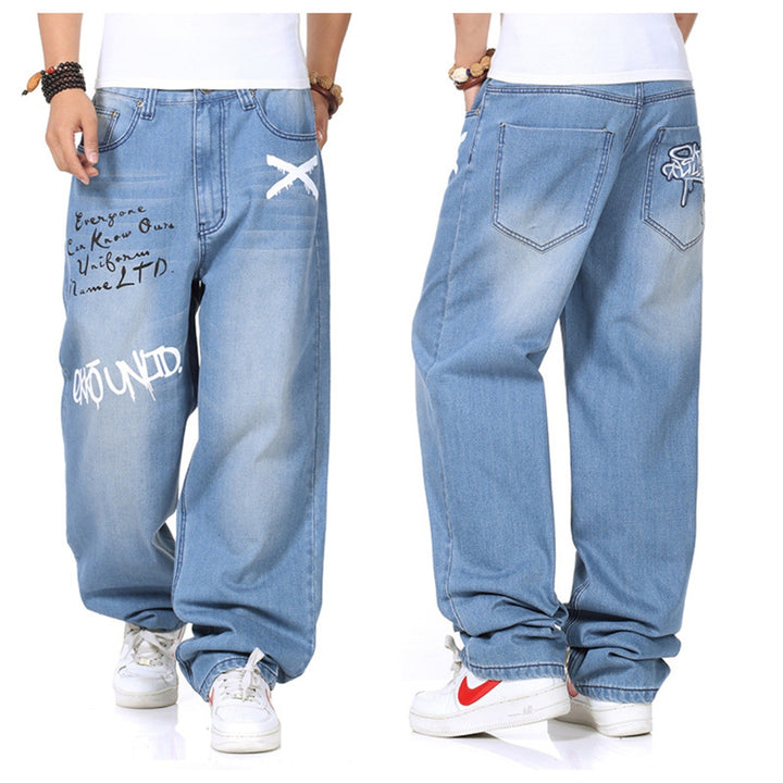 Men's loose jeans Lisslune