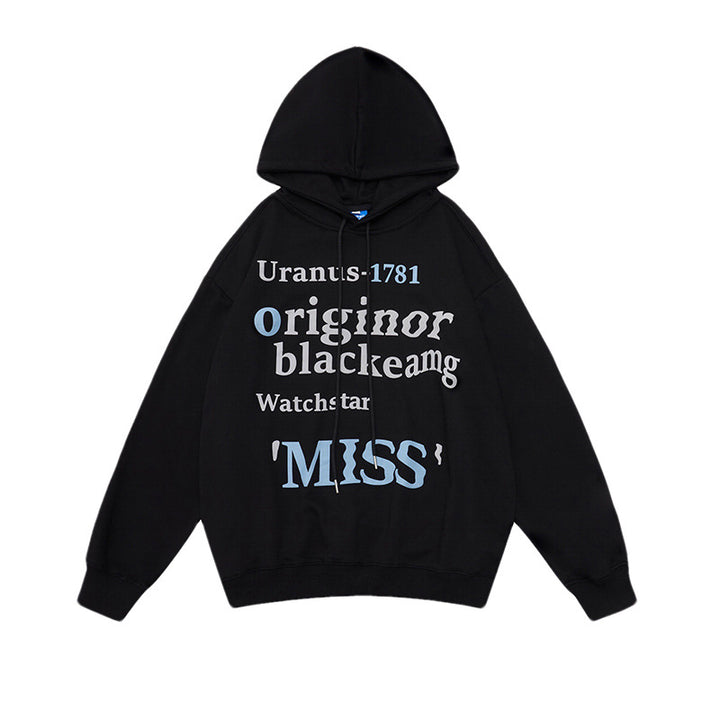 Women's leisure hoodie with trendy lettering Lisslune
