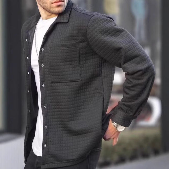 Men's quilted casual jacket with practical pockets and stylish design Lisslune