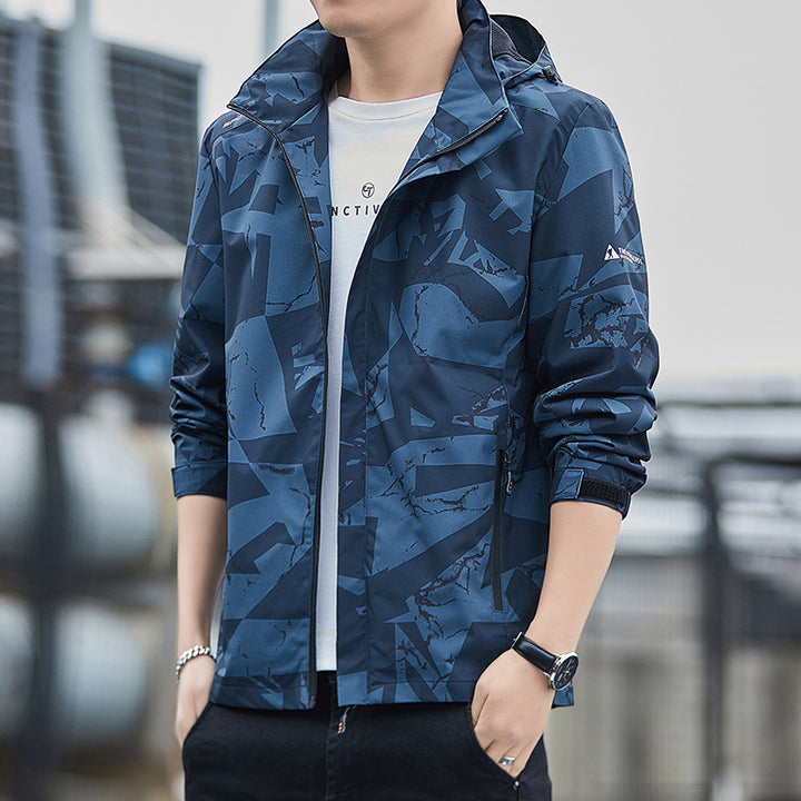 Men's Breathable Sports Jacket with Hood Lisslune