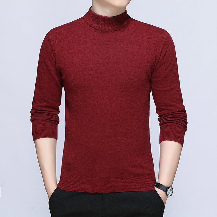 Men's stylish turtleneck sweater made of soft cotton blend Lisslune