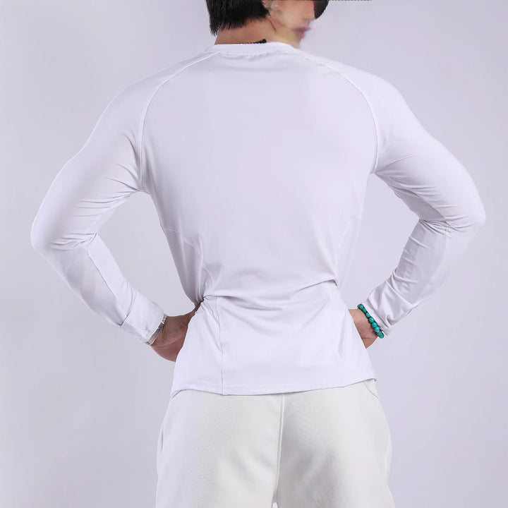 Men's Sports Long Sleeve Shirt made of breathable and moisture-regulating material Lisslune