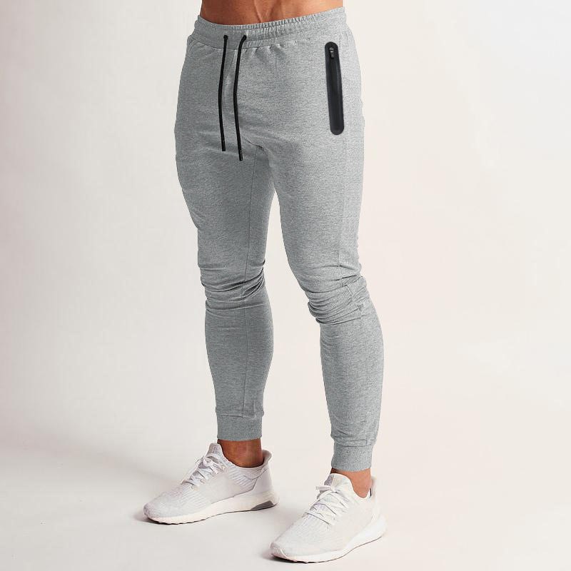 Men's sporty jogging pants with zippered pockets and ergonomic cut Lisslune