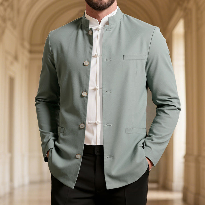Men's stylish stand-collar blazer Lisslune