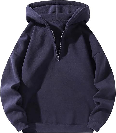 Men's sporty hoodie with half zipper Lisslune