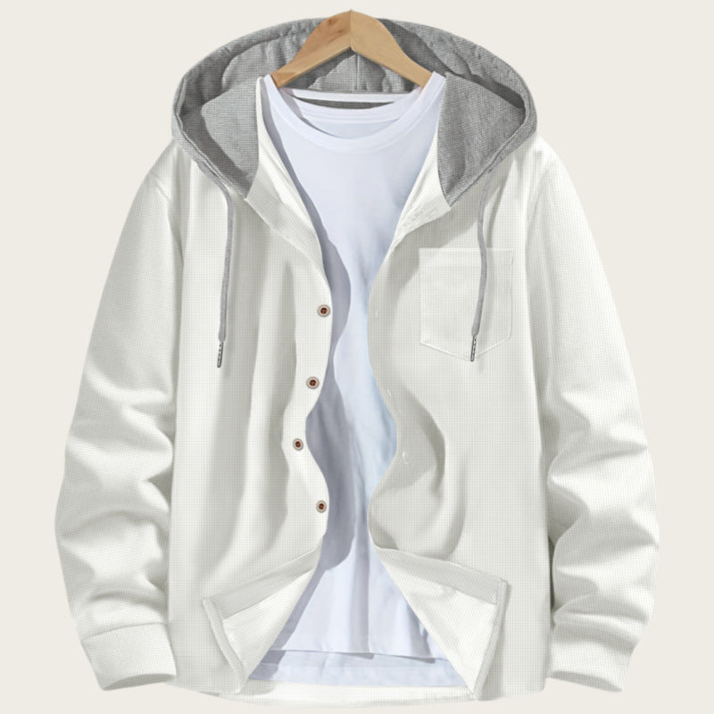 Men's lightweight jacket with integrated hood and practical pockets Lisslune