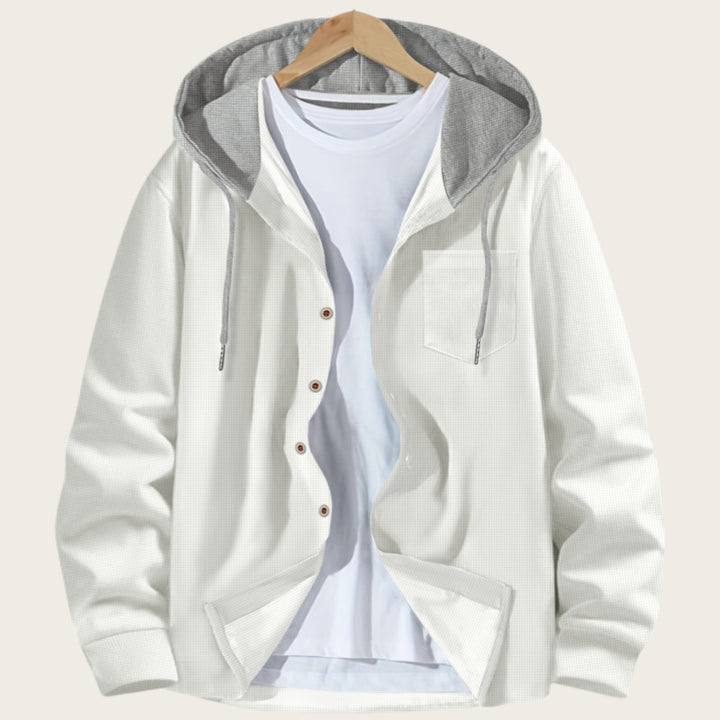Men's lightweight jacket with integrated hood and practical pockets Lisslune