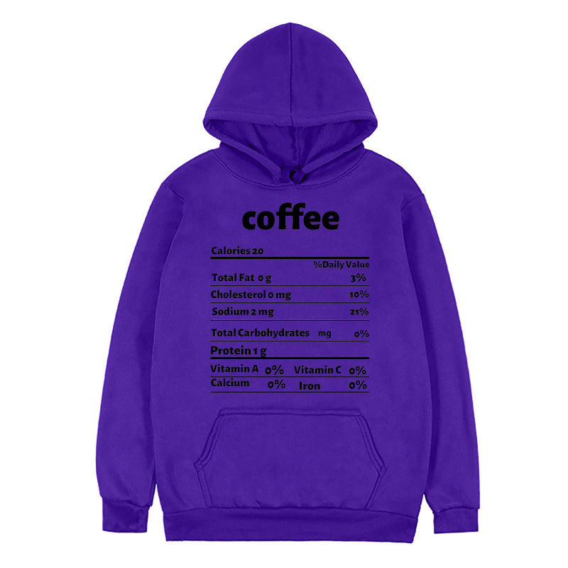Women's hoodie with creative nutritional design Lisslune