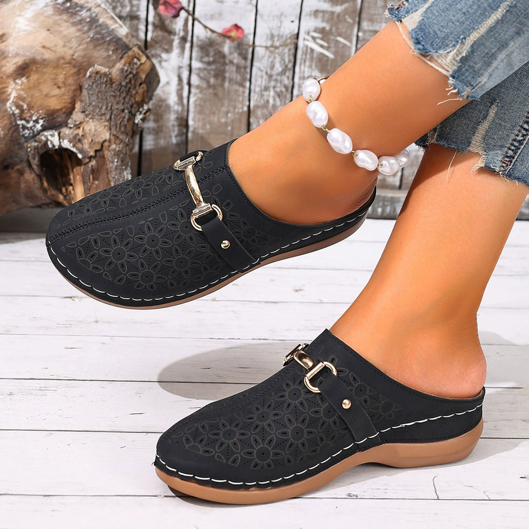 Lisslune | Damen Clogs Aus Leder Weite Passform Leicht