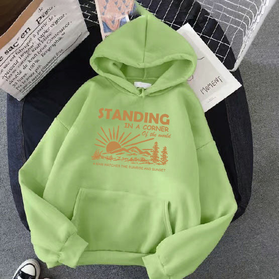 Women's hoodie with inspiring landscape design Lisslune