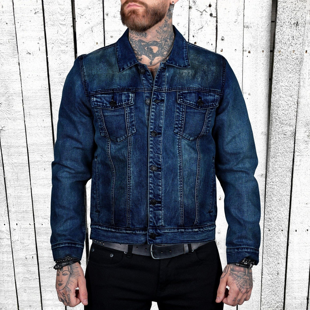 Men's comfortable pullover with modern stand-up collar and discreet zipper opening Lisslune