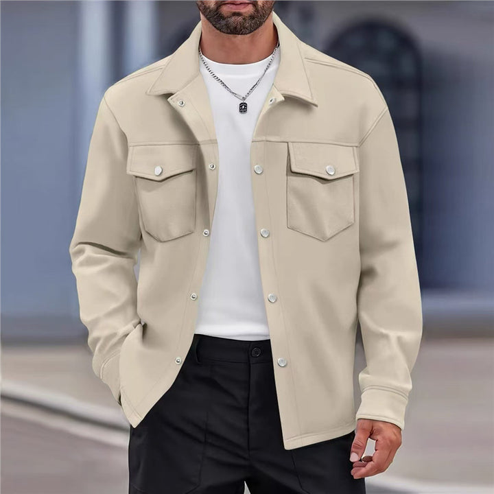 Men's versatile leisure jacket with modern pockets and button details Lisslune