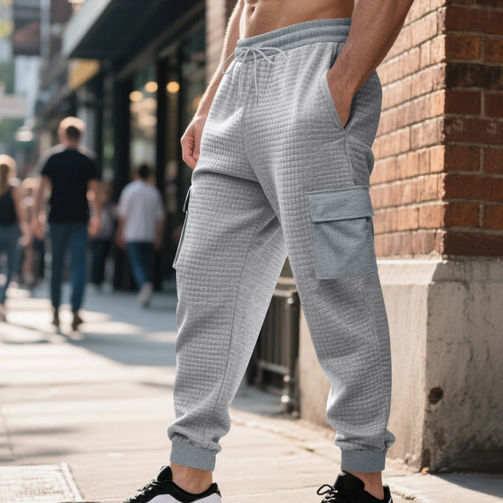 Men's cargo joggers with innovative structure and practical side pockets Lisslune