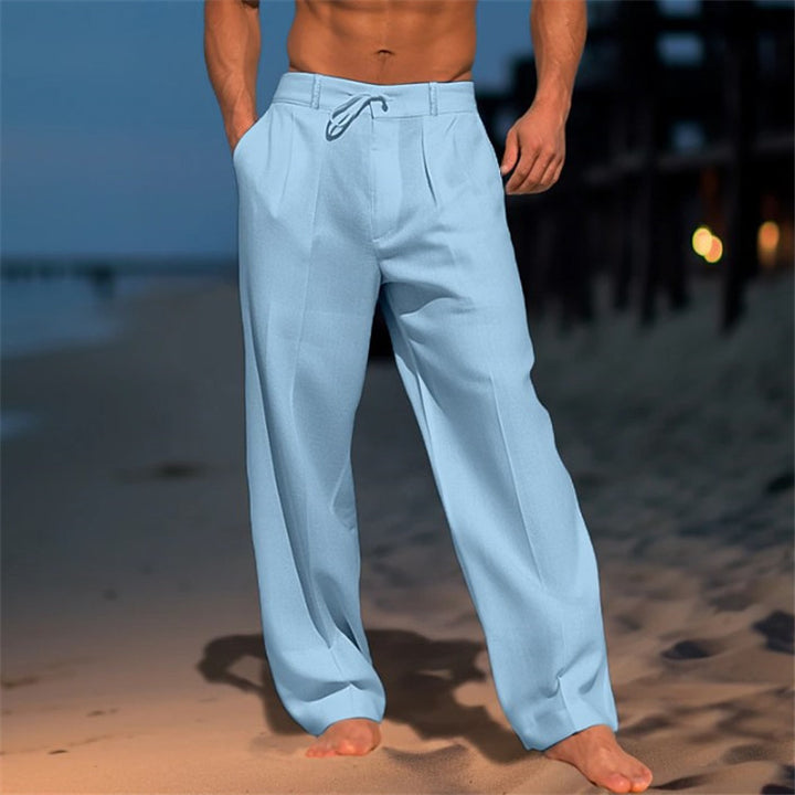 Men's Elegant Casual Pants with Adjustable Drawstring Lisslune