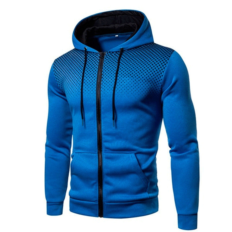 Men's sporty hoodie with stylish zipper and breathable material Lisslune