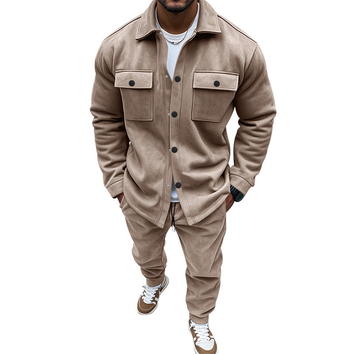 Men's casual tracksuit with functional pockets and durable outer material Lisslune