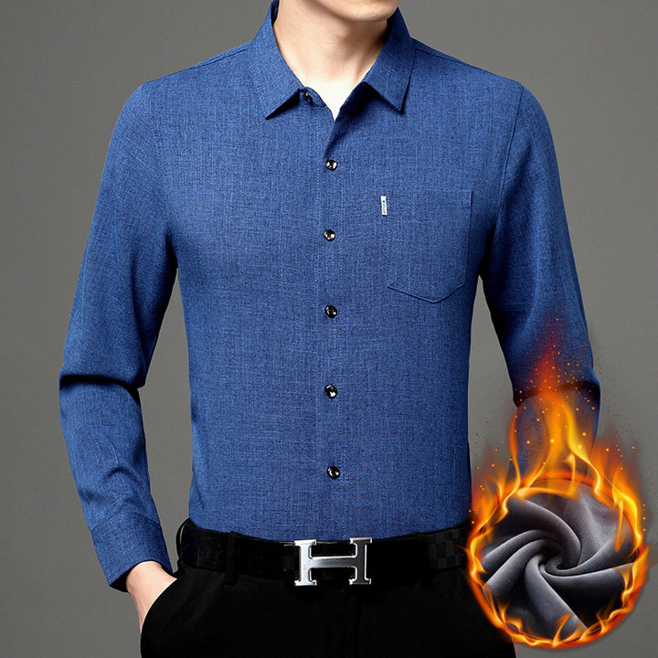 Men's modern long-sleeve shirt with innovative structure Lisslune