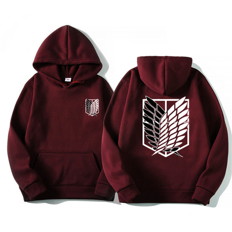 Women's Hooded Sweatshirt with Classic Anime Design Lisslune