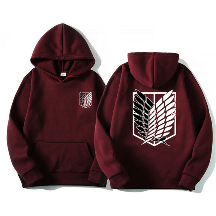 Women's Hooded Sweatshirt with Classic Anime Design Lisslune