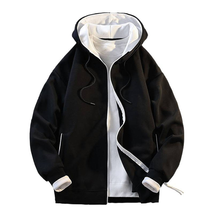 Men's stylish hoodie jacket with contrasting details Lisslune