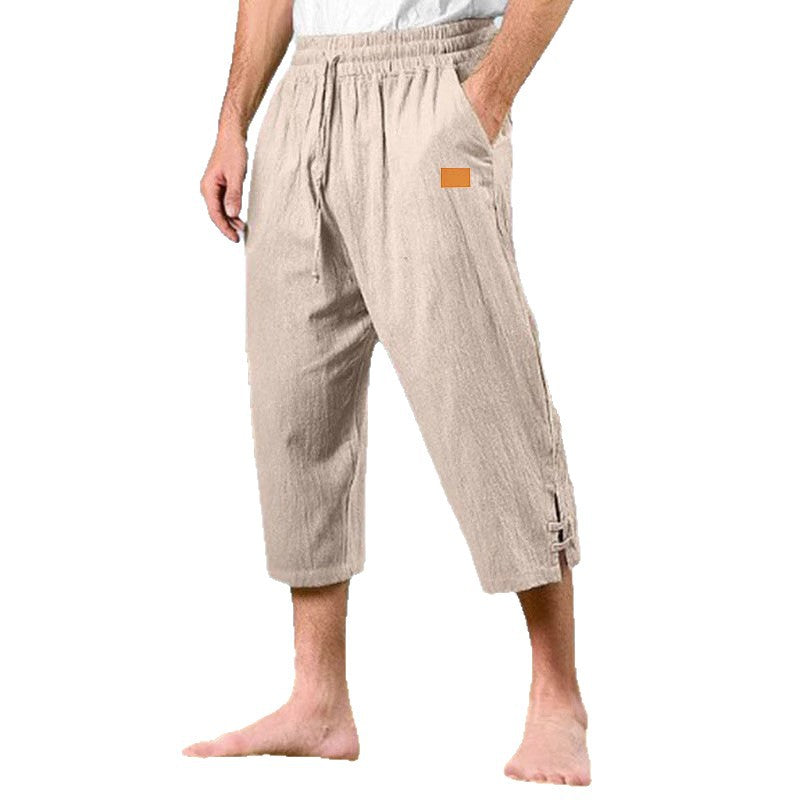 Men's Casual Beach Pants with Side Slits Lisslune
