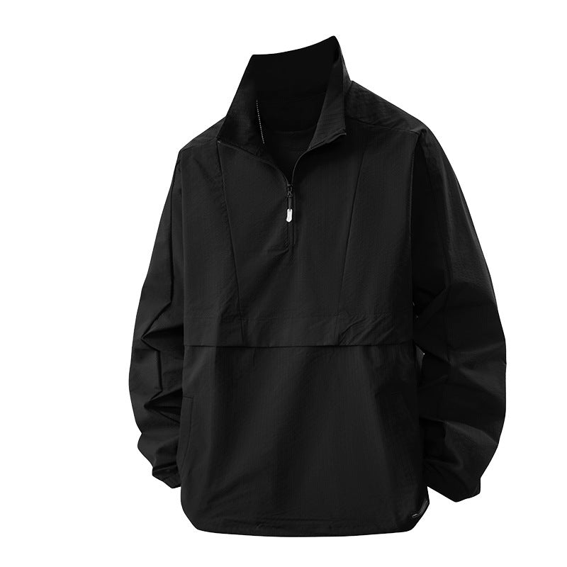 Men's Waterproof Leisure Jacket with High Collar Lisslune