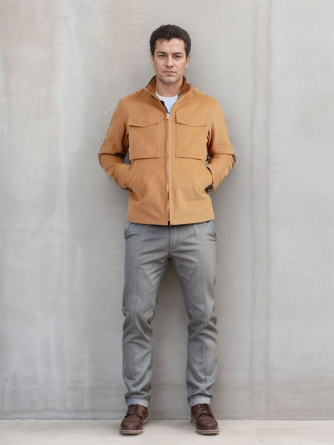 Men's utility jacket with practical pockets and modern design Lisslune