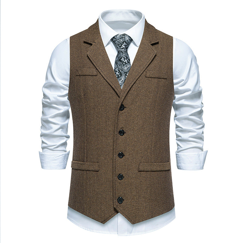 Men's elegant suit vest made of high-quality fabric Lisslune