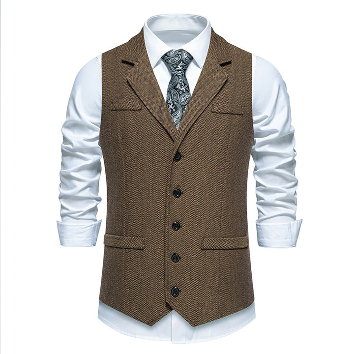 Men's elegant suit vest made of high-quality fabric Lisslune