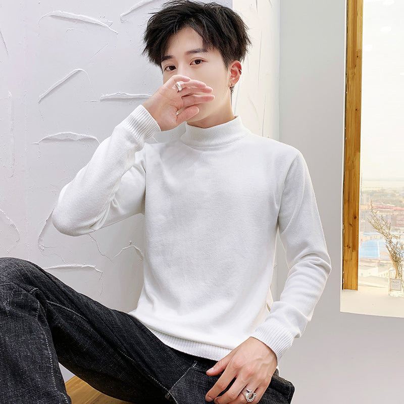 Men's High-Quality Turtleneck Sweater made of fine Cotton Lisslune