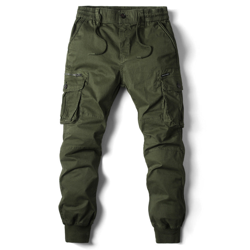 Men's cargo pants with practical pockets and elastic waistband Lisslune