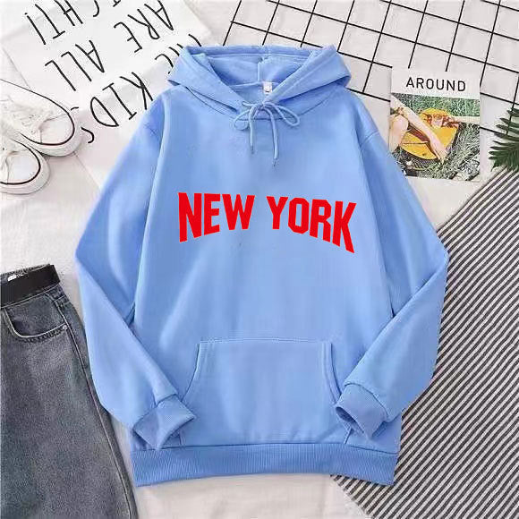 Women's hoodie with stylish New York design Lisslune