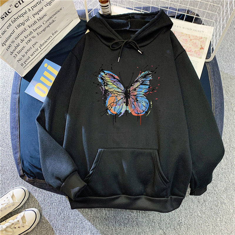 Women's hoodie with appealing butterfly design Lisslune