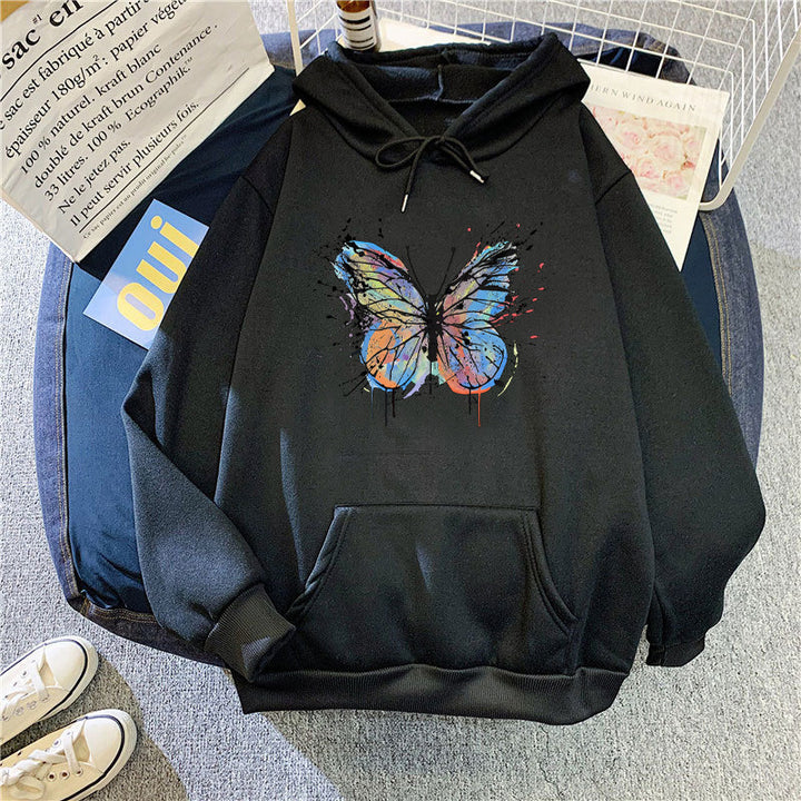 Women's hoodie with appealing butterfly design Lisslune