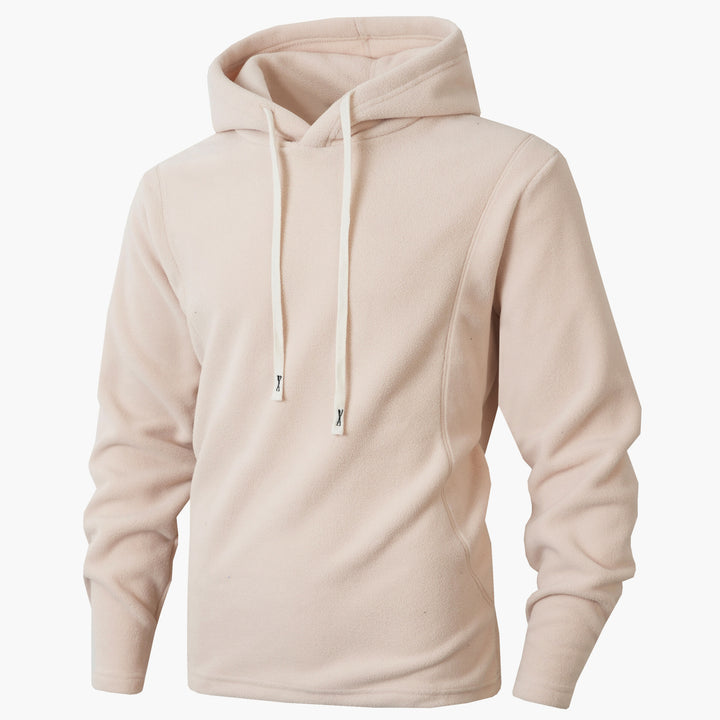 Men's Fleece Hoodie with modern cut and practical pockets Lisslune